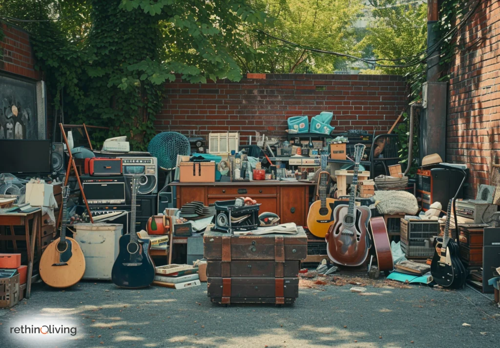 rethinqliving.com Thrifty Garage Sales on a Budget in the blog _Smart Saving Guide_ 23 Ways to Save Money Easily_